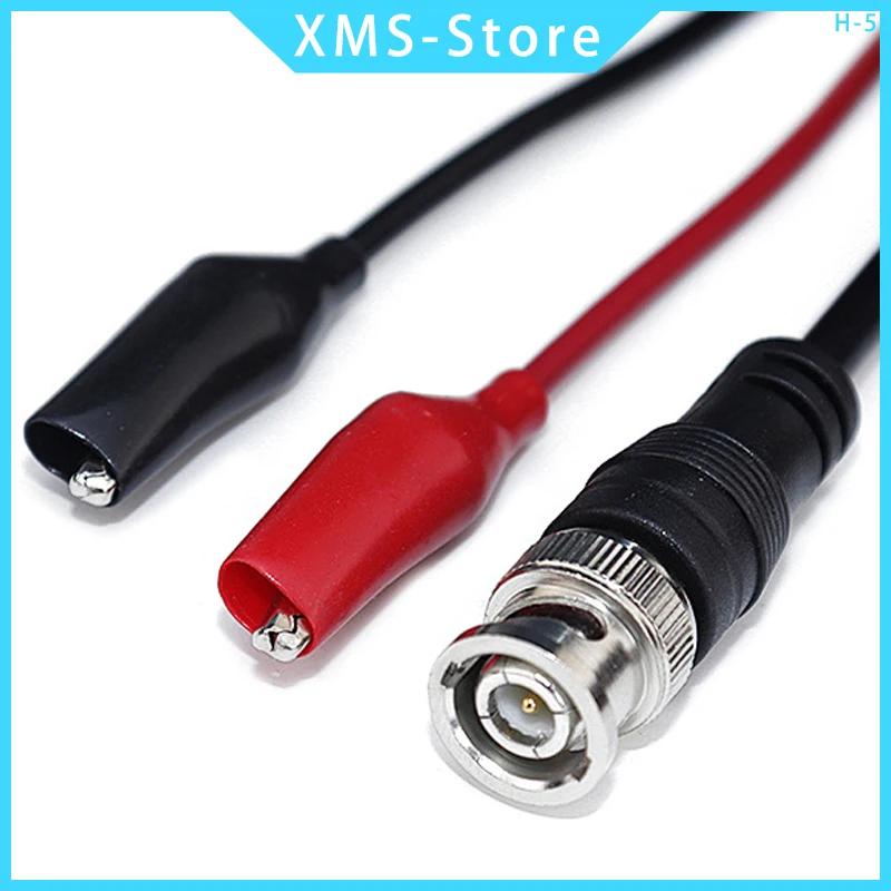 BNC male to double clip test cable notebook cable Q9 to double clamp monitoring accessories power cord