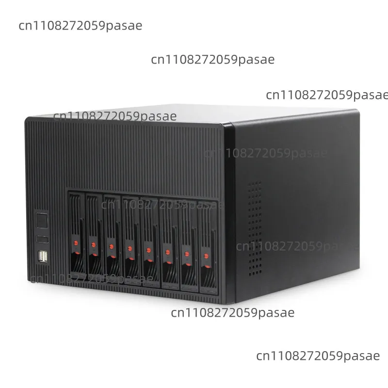 8Bays NAS Chassis 8 HDD Bays Hotswap Case Support M-ATX Motherboard With 2x9025MM Fans