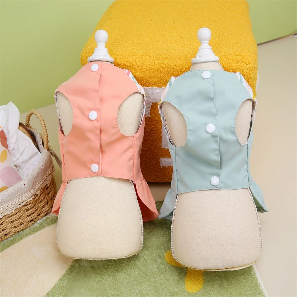 Spring Clothing for Small Dogs Summer Dog Dress Striped Puppy Princess Skirt Cute Dog Cat Dress Pet Dog Costume Apparel