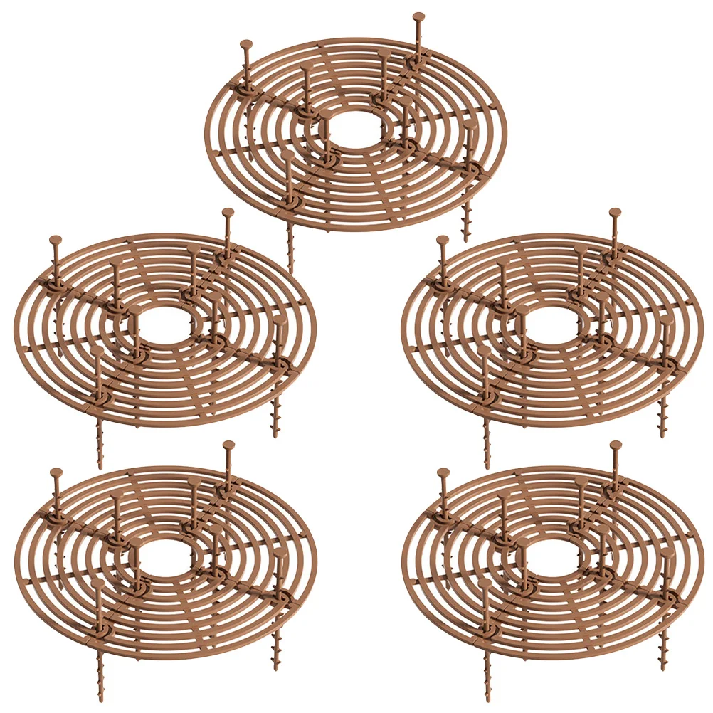 Cubierta protectora de tierra para macetas, 5 uds., para uso en jardín interior y exterior, resistente al desgaste, compacta y ligera