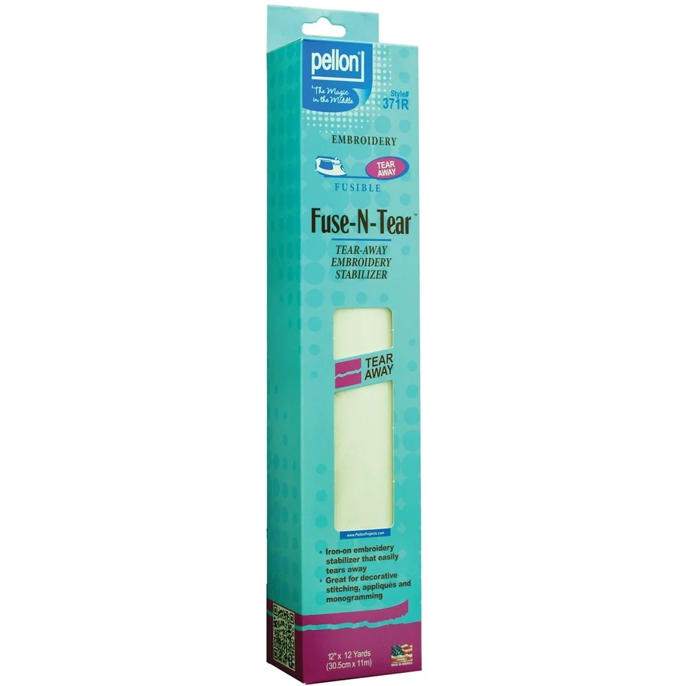 生地安定剤 アイロン接着 酸フリー 12x12ヤード プレカット アップリケ 装飾ステッチ ボタンホール ボーダー 簡単に切り取れる