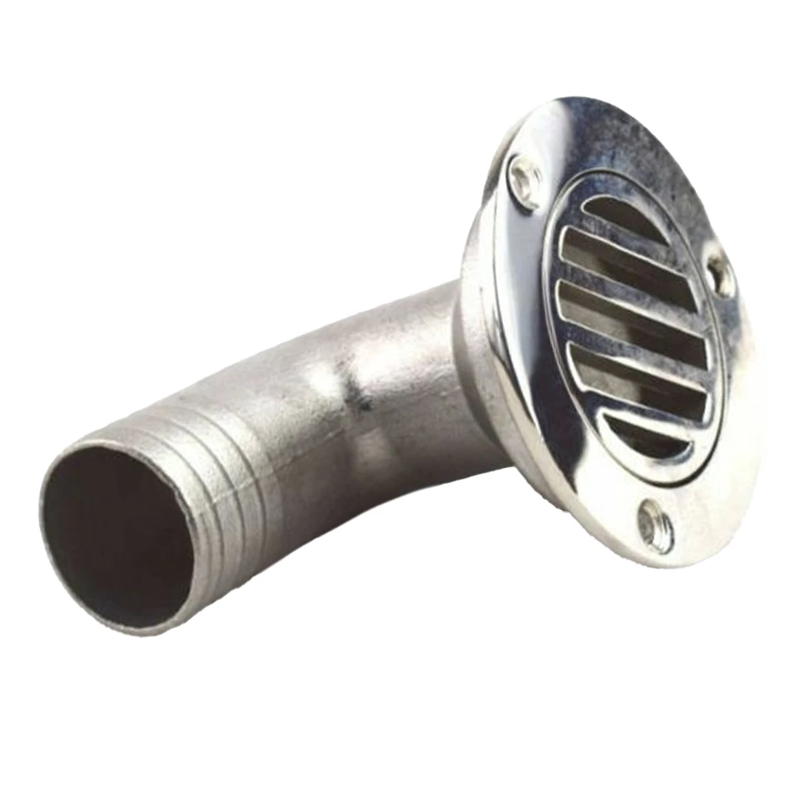 

90 Degree Elbow 1-1/2 Inch Boat Deck Floor Drain with Removable Cover Universal Stainless Steel