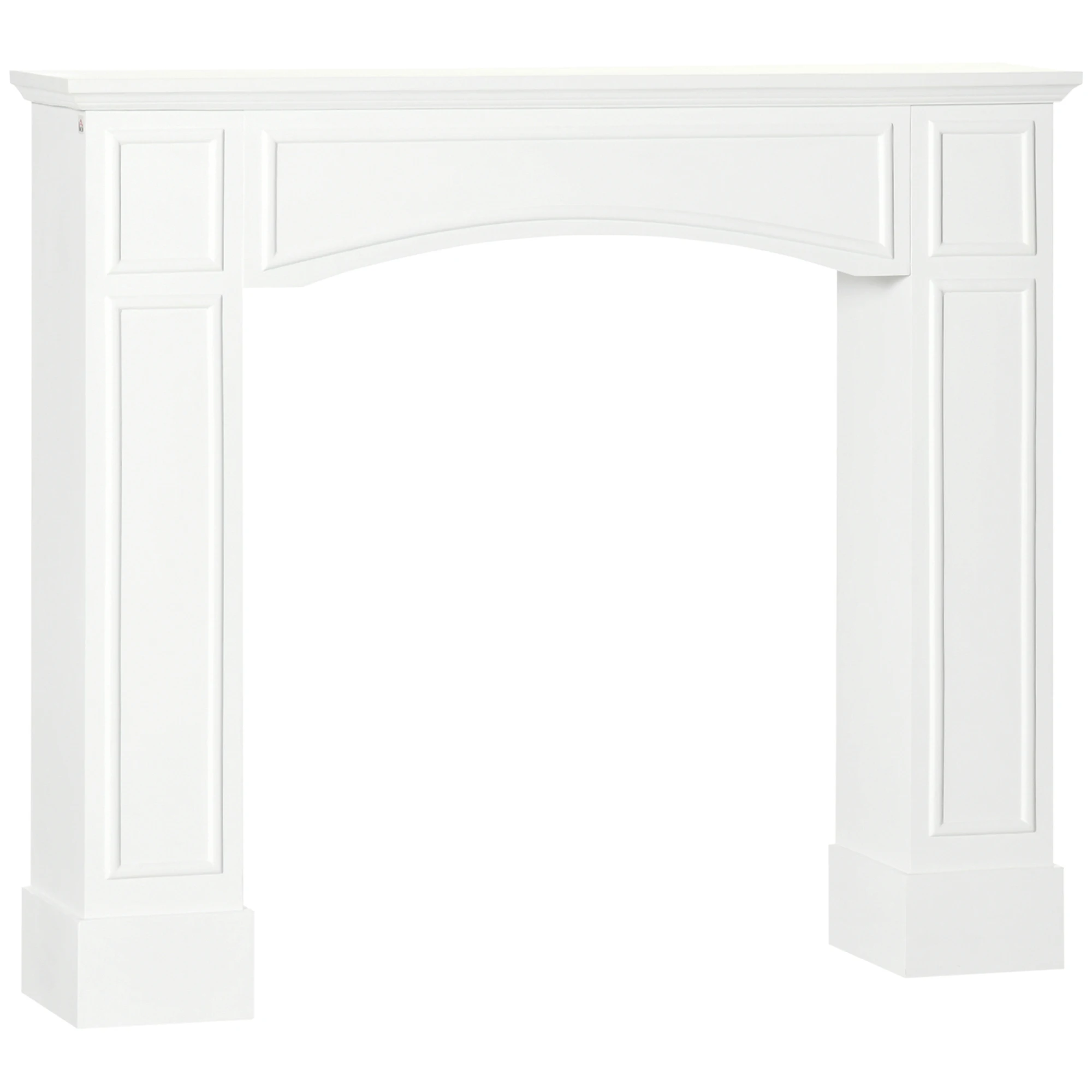 Homcom Modern Fireplace Mantel, Surround Mantels for Fireplace with Decorative Pattern Interior Width 29