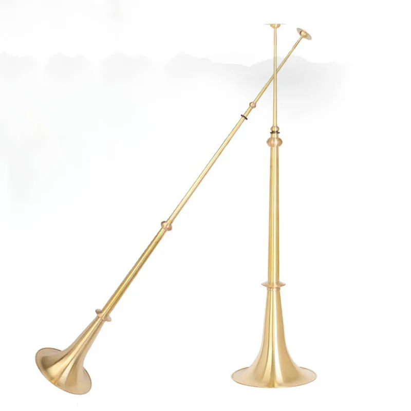 Three-section Horn Handmade Telescopic Trombone Adult Performance Brass Trombone Ethnic Traditional Wind Instrument Long Horn