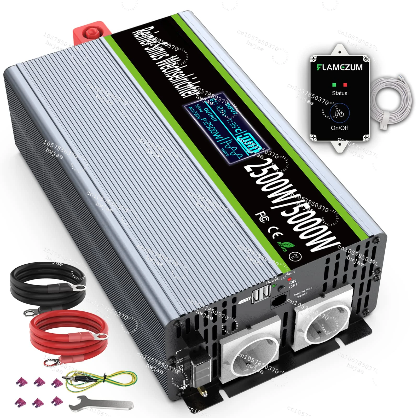 HOULI Power Inverter Dc To Ac 12V 220V Generador Inversor 2500W Pure Sine Wave   24V   5000W