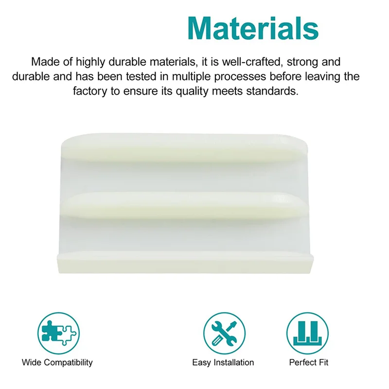 Especial M6219 Sliding Shower Door Bottom Guide For Sliding Shower Door (Top Hung) Shower Door Guide 1/2 In Channels 4 Pack