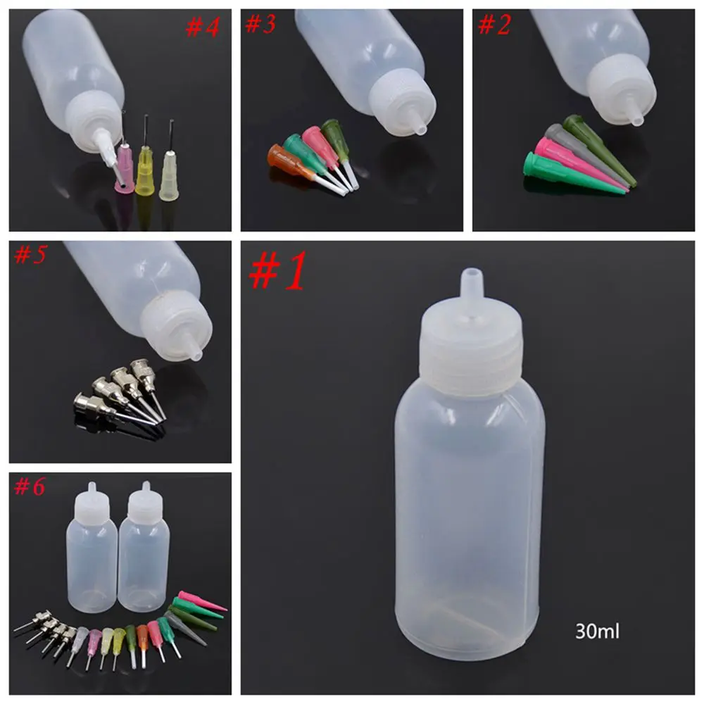 30ML Henna Bottles for Henna Paste Jugua Body Painting Applicator Bottle With Nozzle Sealing Cap For Tattoo Accessories