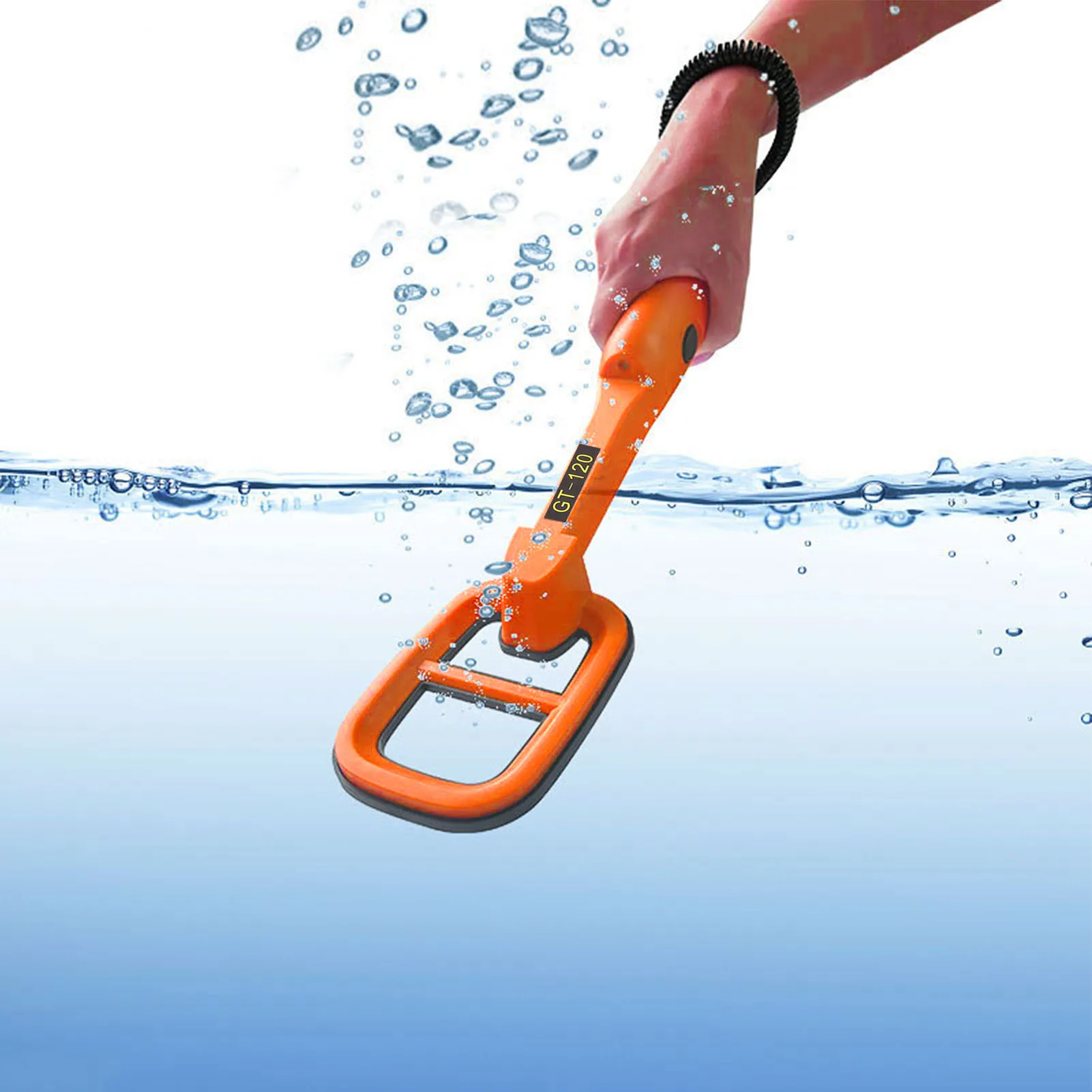 Underwater Metal Locator Sound Vibration Reminder Handheld Portable Underwater Metal Detector High Sensitivity for Lake Seabed