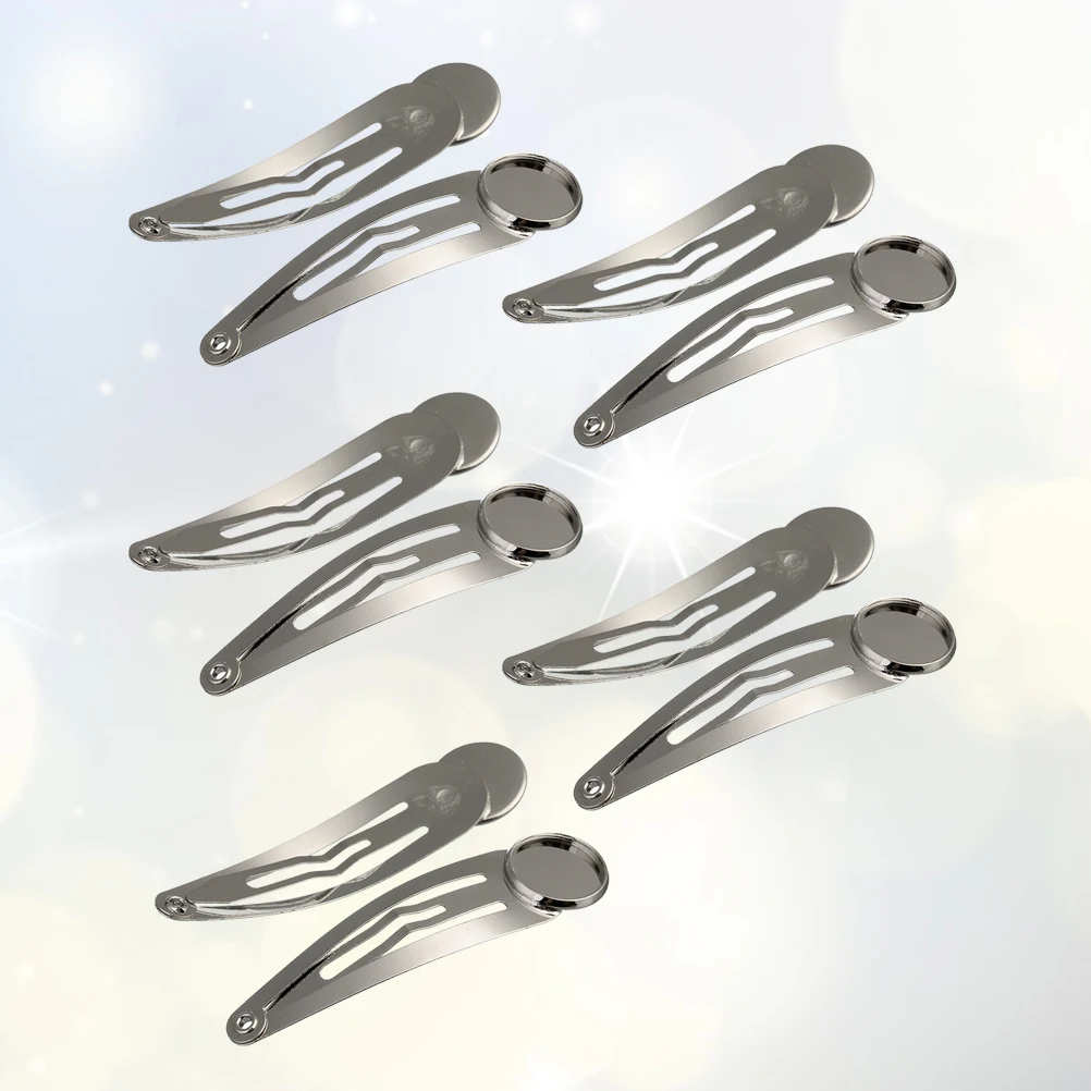 

10 Pcs Hair Clip Accessories Small Clips Cute Snap Barrette Barrettes Accessory Bottom Bracket Tiny Fine