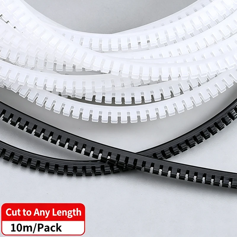 KG Series Serrated Cable Protector Grommet, Flexible Plastic Insulating Wire Sheath Black White For Cabinet Wiring Hole Protecti