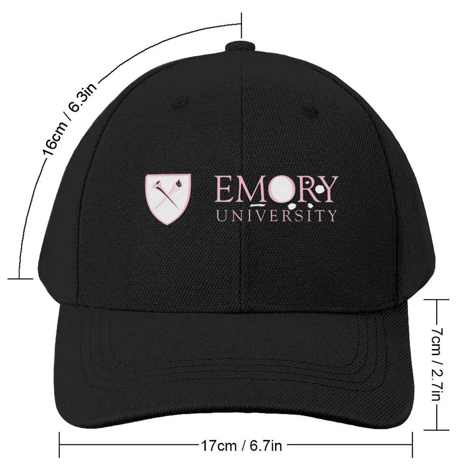 Pink Emory University Logo Baseball Cap Anime foam party Hat Bobble Hat tea Hat Male Women's