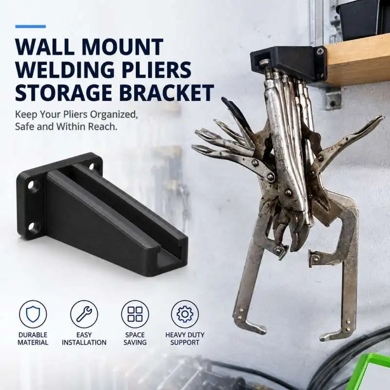 Wall Mount Welding Clamp Storage Bracket Soldering Pliers Holder Workshop Tool Rack