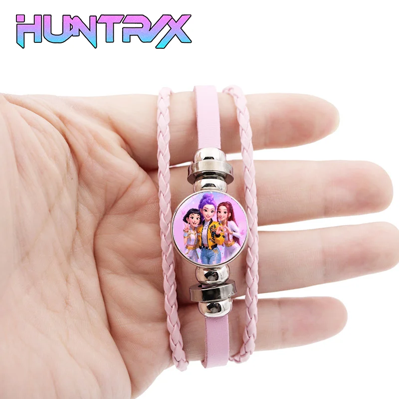 

KPop Demon Hunters Fashion Harajuku Decoration Girls Cute Cartoon Braided Decorations Women Rumi Mira Zoey Peripheral Kids Gifts