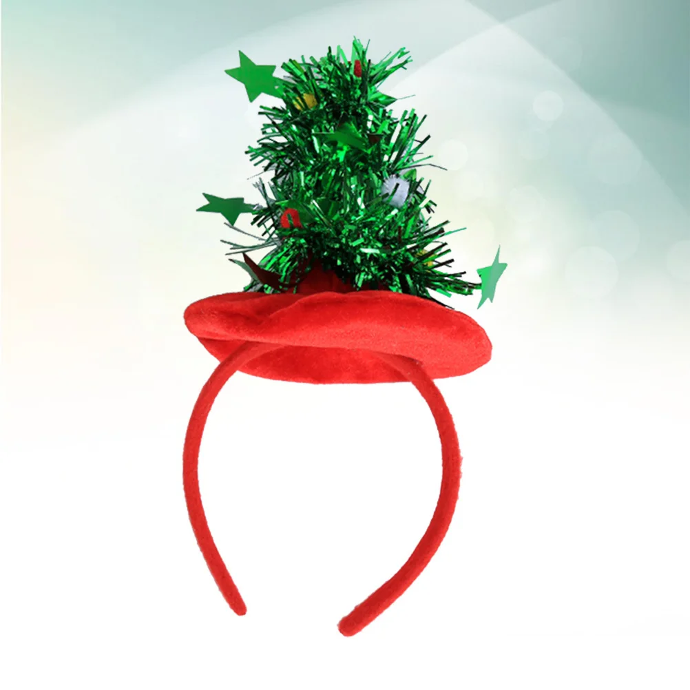 

Christmas Headbands Xmas Tree Hair Accessories Holiday Party Costume Sequin Hoop Prom Gift for Women Girls
