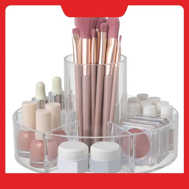 

Makeup Turntable Organizer Rotating Tray For Jewelry Multifunctional Storage Box