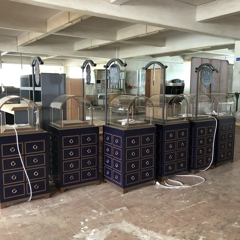 Customized-Custom made jewellery glass display cabinet showcase