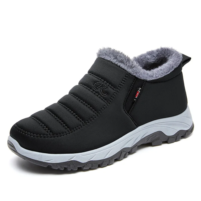 Cotton-Padded Shoes for Couple, Fleece-Lined, Thick, Warm, Snow Boots, Winter