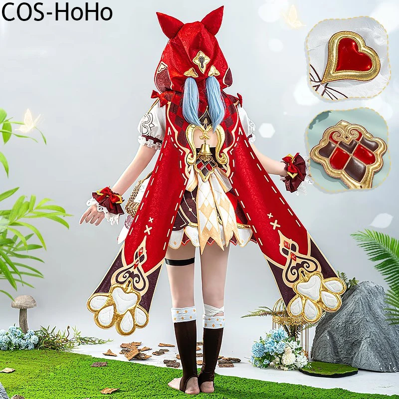 COS-HoHo Honkai Impact 3rd Griseo Little Red Riding Hood Game Suit Gorgeous Dress Cosplay Costume Halloween Party Outfit Women