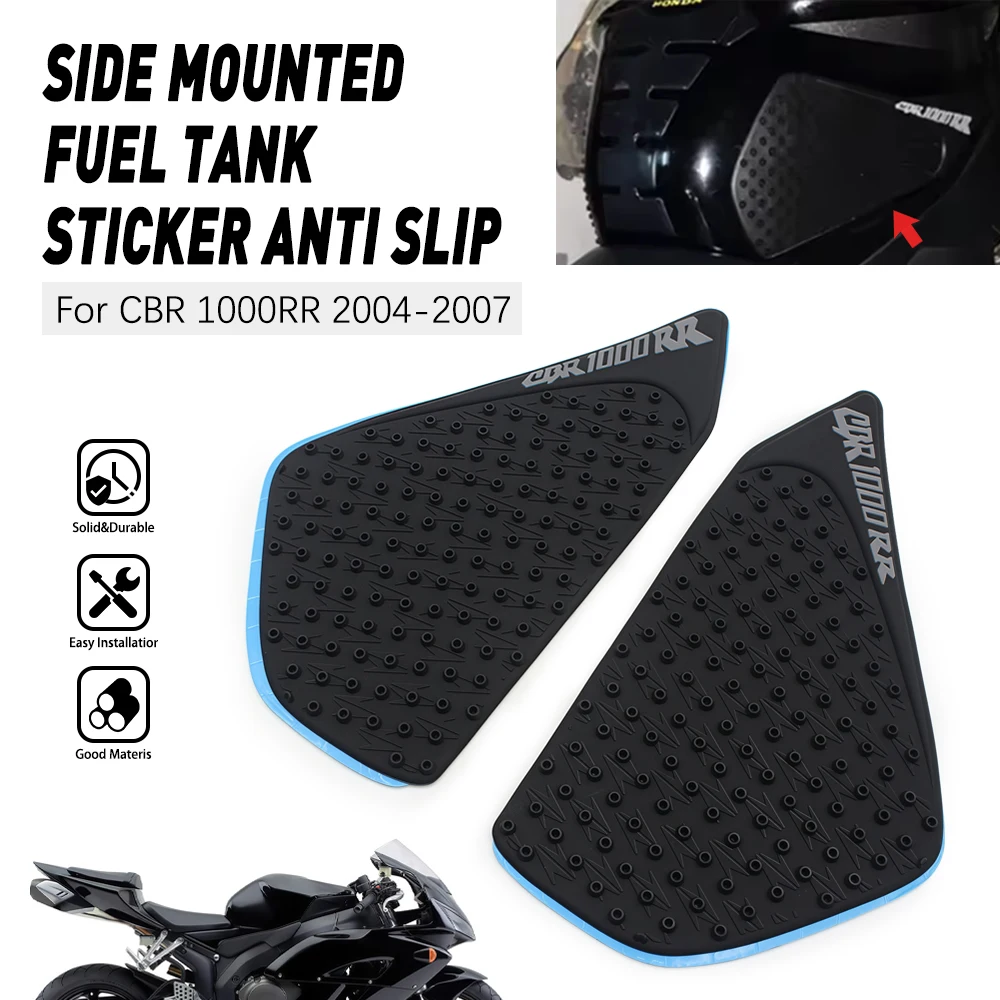 

Tank Pad Protector Sticker Decal Gas Knee Grip Tank Traction Pad Side 3M For CBR1000RR CBR 1000 RR 2004-2007