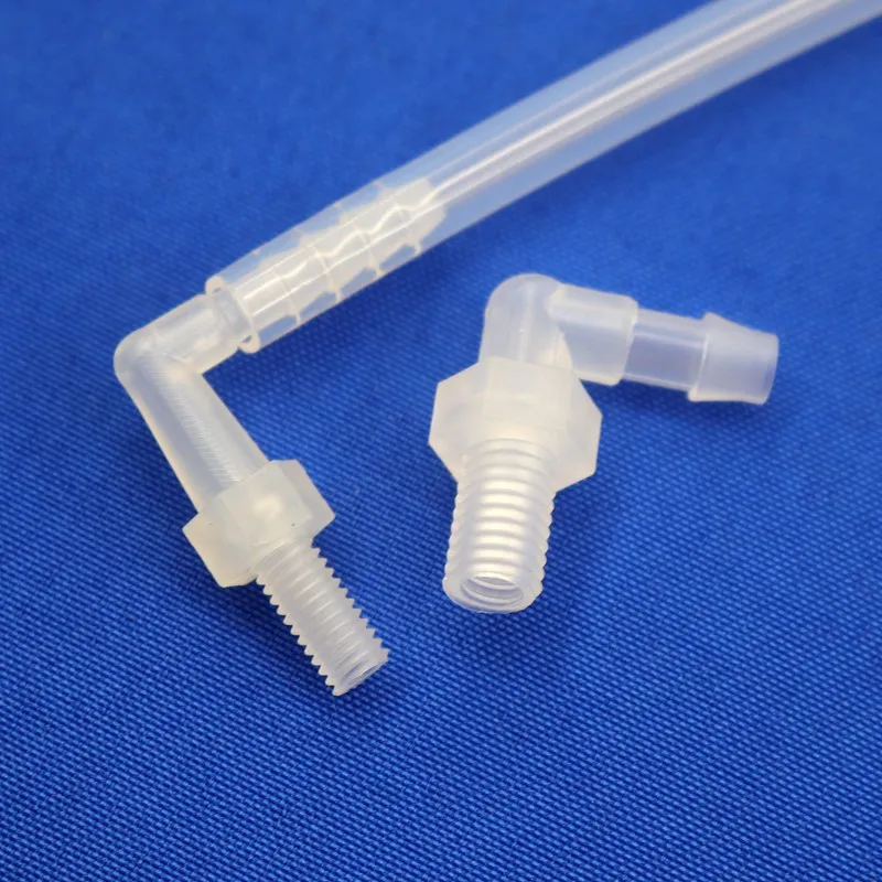 5~100pcsM5~M10 2.4~12mmThreaded Barbed Connectors Garden Irrigation Hose Aquarium Fish Tank Air Pump Aerator Hose ElbowConnector