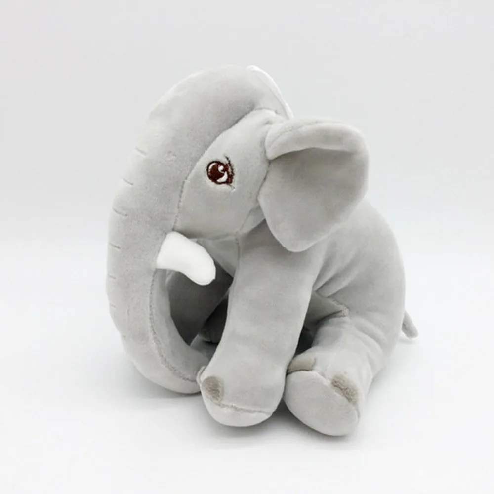 Stuffed Animals Elephant Throw Pillow Sofa Decorative Stuffed Elephant Back Cushion Sleeping Doll Elephant Doll Baby Infants