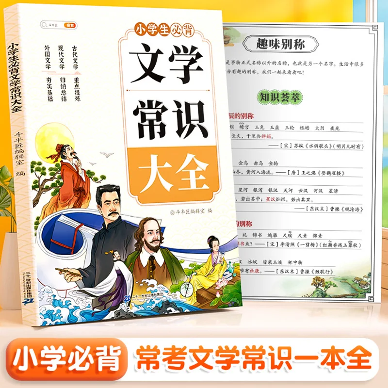 Elementary School Students Must Memorize Literary Knowledge and Accumulate Basic Chinese Language Knowledge for Grades 1-6