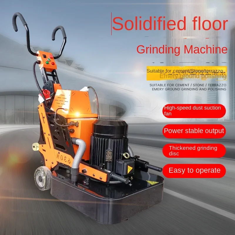 Epoxy floor grinder concrete cement floor renovation rust removal polishing solidification dust-free grinder water mill