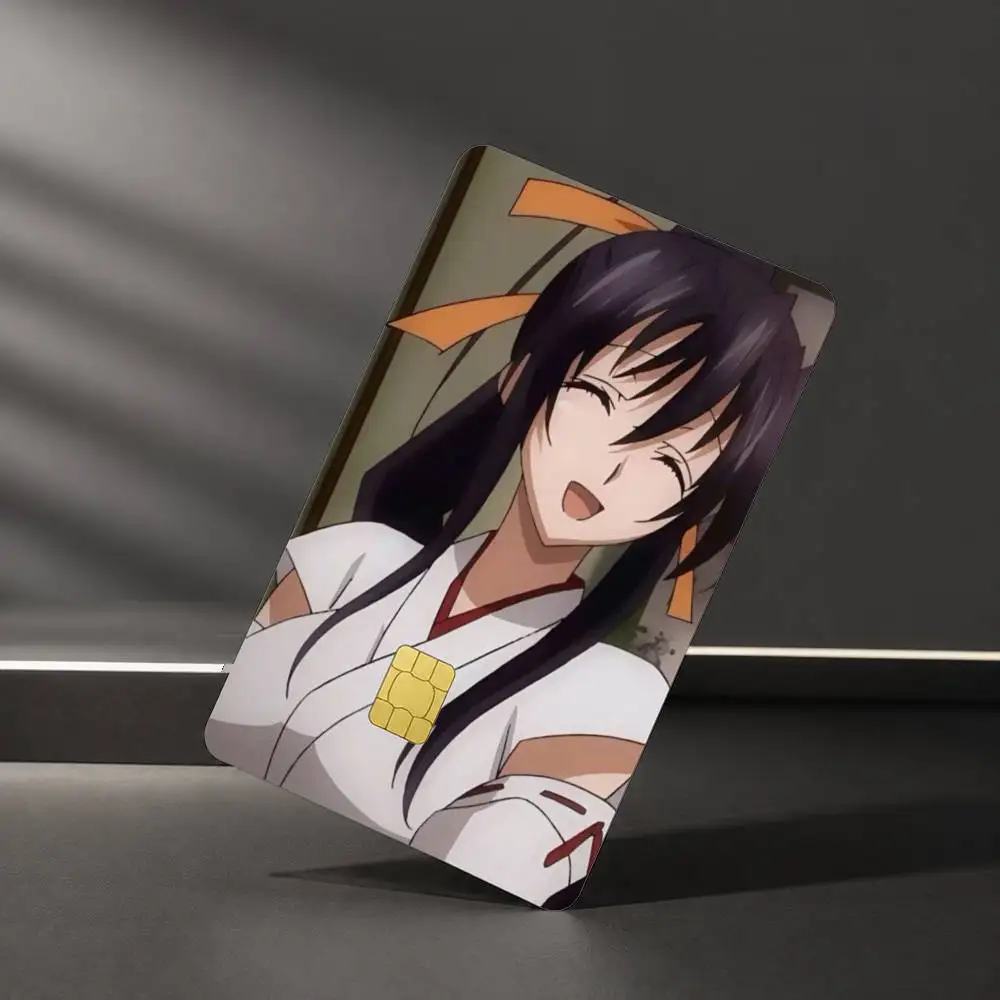 High School DxD Akeno Himejima Sticker Film Tape Skin for Credit Card Debit Card Waterproof Stickers
