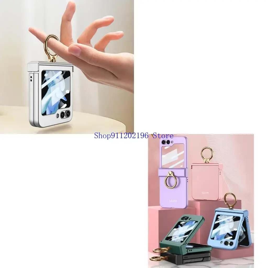 P82A para Z Flip6 Teléfono Caso protección cuerpo completo Cubierta experiencia plegado suave con carcasa choque