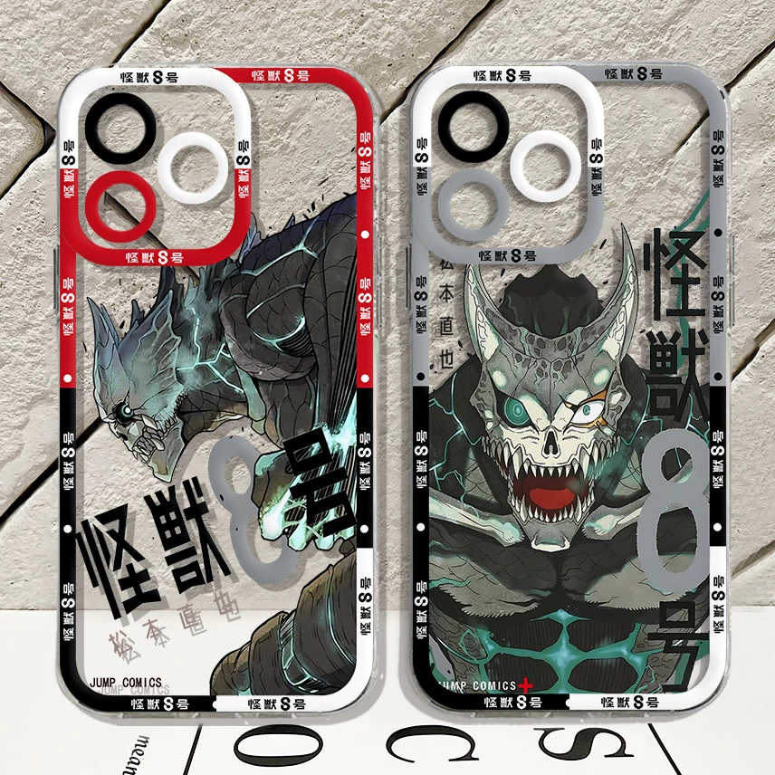 Japan Comics Kaiju No.8 Phone Case For Xiaomi Redmi Note 13 12C 11 10C 13C 10s 9s 9A 9T 9C 8 7 Pro Max 4G 5G Transparent Cover