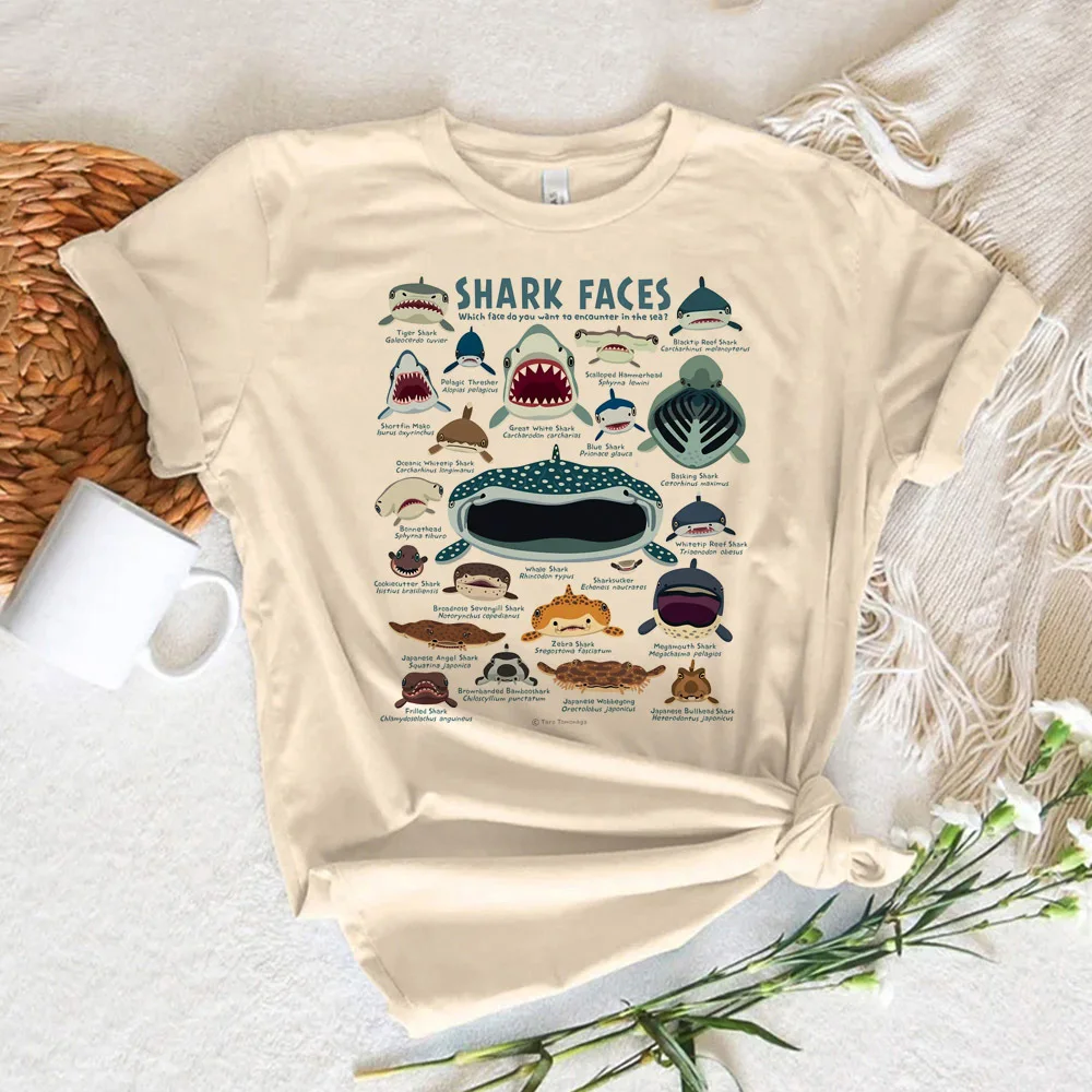 Whale t shirt women funny t shirt female harajuku streetwear clothing