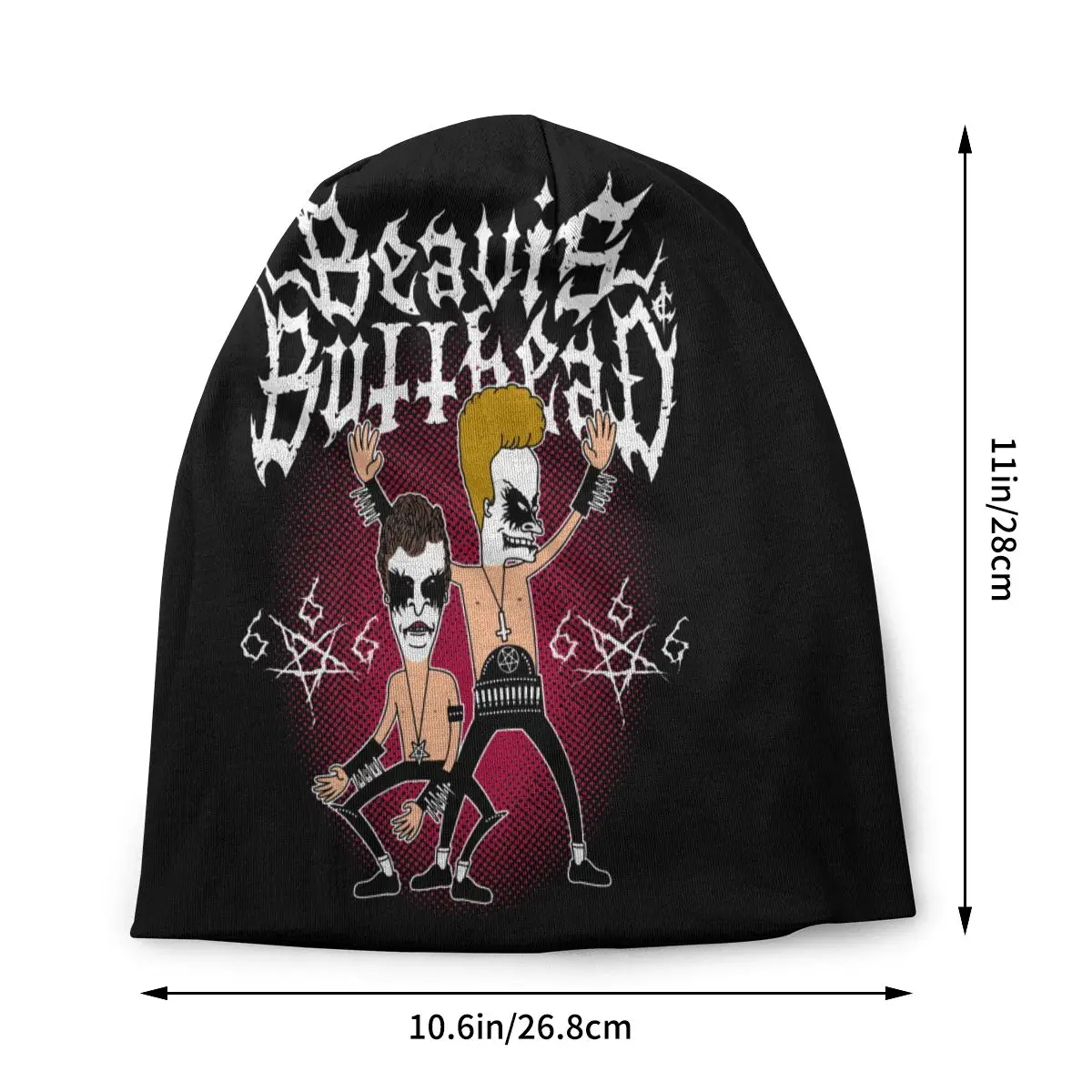 Black Metal Beavis Buttheads Heavy Metal Cap Street Skullies Beanies Hat Men Women Female Warm Head Wrap Bonnet Knitted Hat