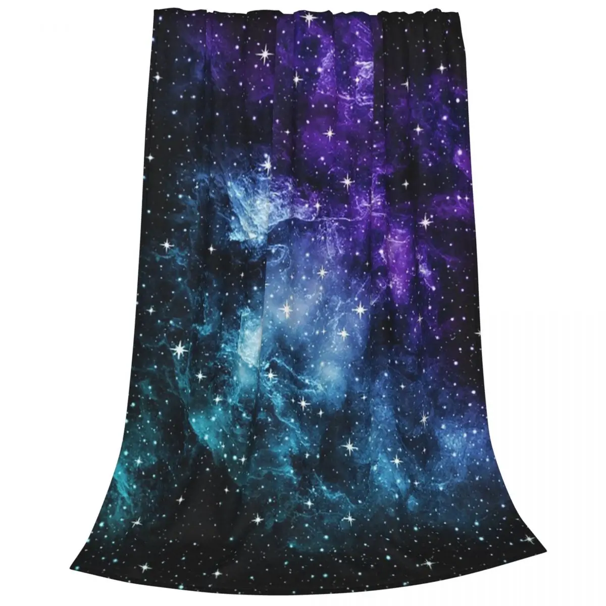 Purple Teal Galaxy Nebula Dream Blankets Fleece Multi-function Sofa Throw Blankets For Couch Bedding Throws Bedspread Quilt