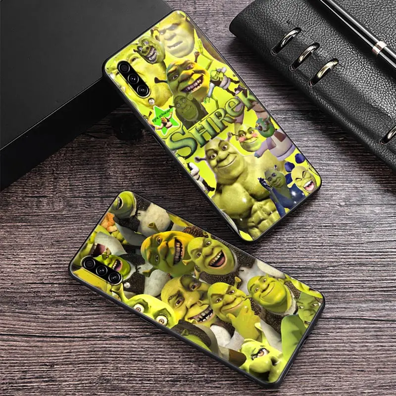 Phone Case For Samsung Galaxy A7 A8 A9 2018 A30 A30S A50 S A20 A70 A10 Note 10 20 Ultra Back Cover Cartoon Shrek Art Funny Movie