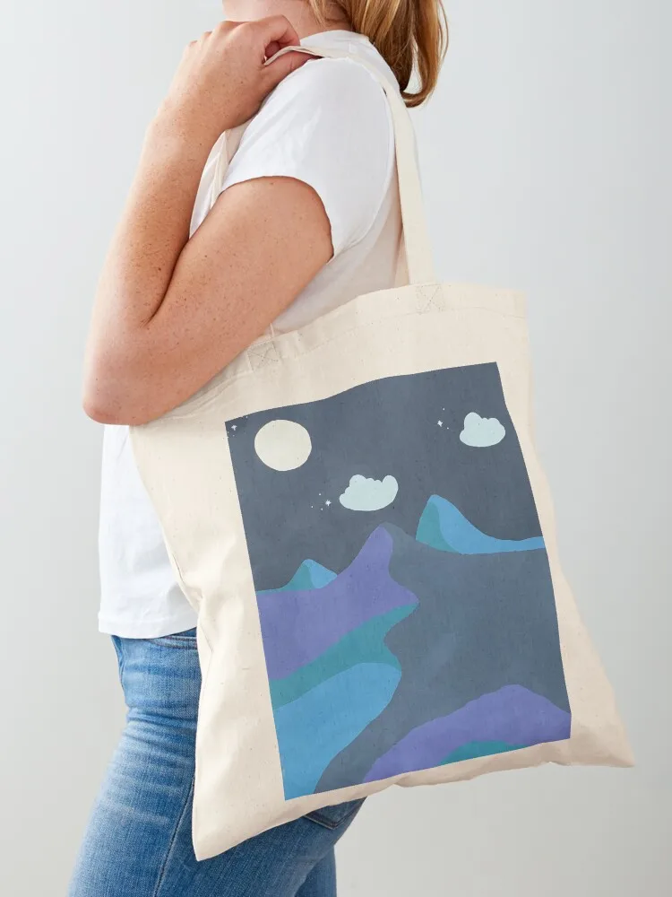 Desert Moon Tote Bag bag for beach shopper bag women canvas Custom Canvas Tote