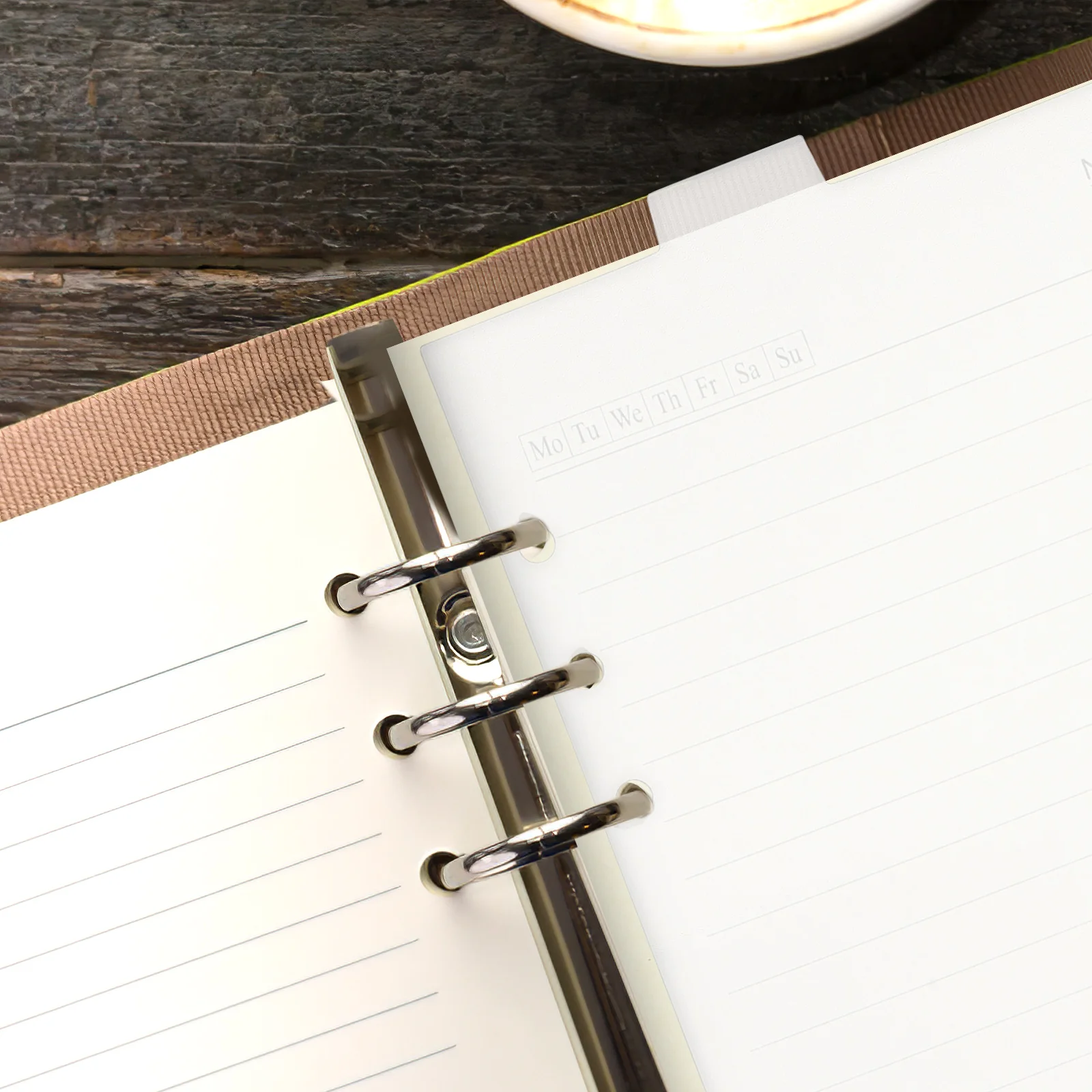 A5 pvc fichário divisores caderno divisor abas abas duras para diário relatório divisor página fornecimento notebook acessório