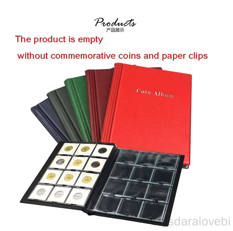 High Quality Foreign Trade Special For 120 Grid Paper Clips Fit Cardboard Coin Holders Professional Coin Collection Book