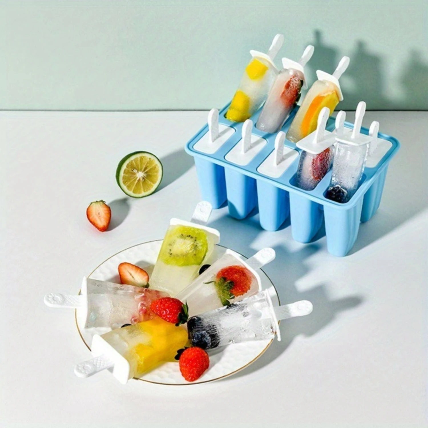 Силиконовые формы для льда, 1 шт., BPA и без свинца, самодельная машина для приготовления мороженого своими руками с палочками, прочная низкая термостойкость для Hea