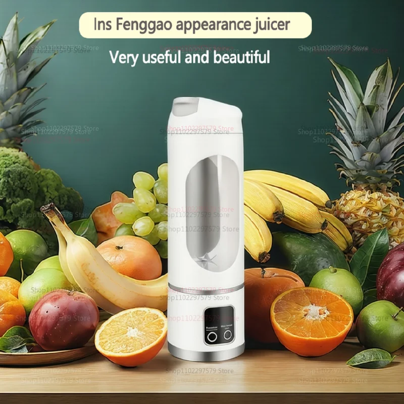 Wireless Portable Juicer Rechargeable Fully Automatic Multi-Functional Travel Juicer For Home And On-The-Go Adults Fashion