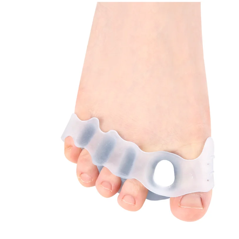 1/5Pair Gel Toe Separators Silicone Splitter Protector Thumb Valgus Corrector Straighten Bunion Callus Corns Foot Pain Relief