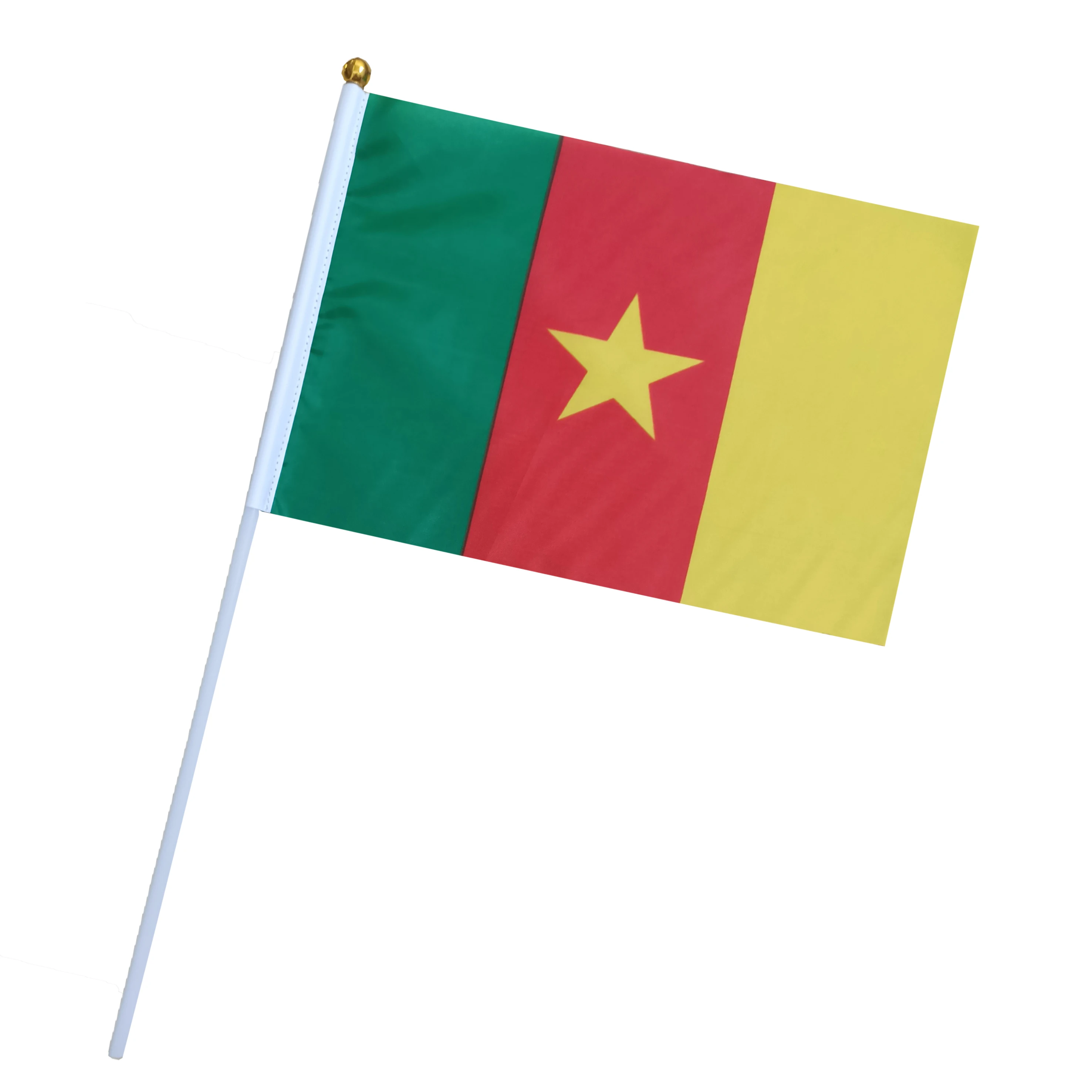 Cameroon Hand Held Flags With Poles Cameroon Small Hand National Team Flags