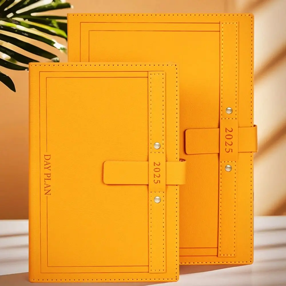 A5 2025 Agenda Planner Notebook Soft PU Cover Paper 2025 Journal Notebooks Simple Creative 365 Days Notepad