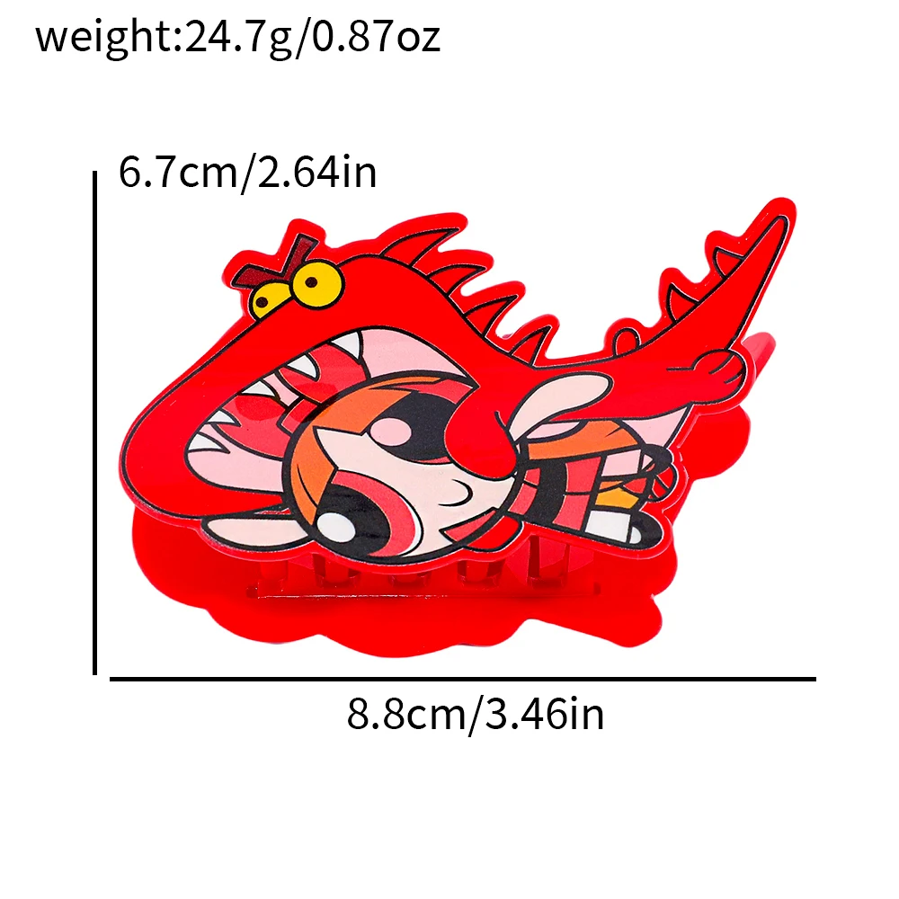 1 szt./3 szt. Urocza spinka do włosów z Dziewczynkami Mocy, wielofunkcyjna ozdoba do włosów, spinka do włosów