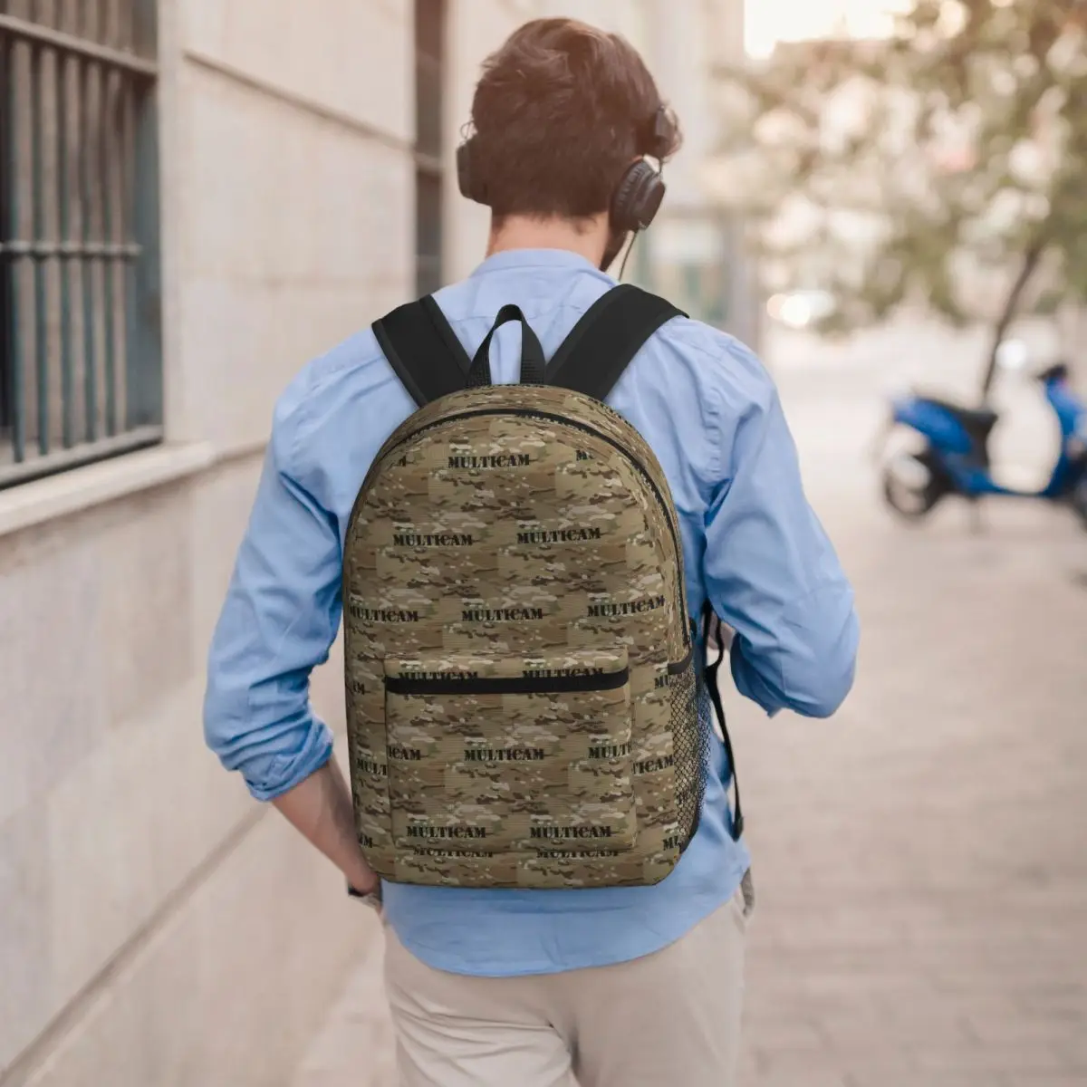 Multicam Military Trout Camo Backpack Boys Girls BookBag Children School Bag Laptop Shoulder Bags for Men Women