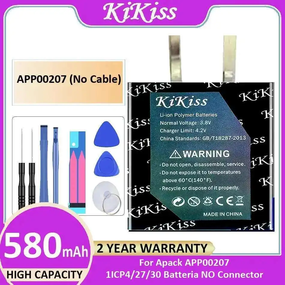 

Battery 580Mah Stable For Apack APP00207 1ICP4 27 30 Batteria NO Connector Cable
