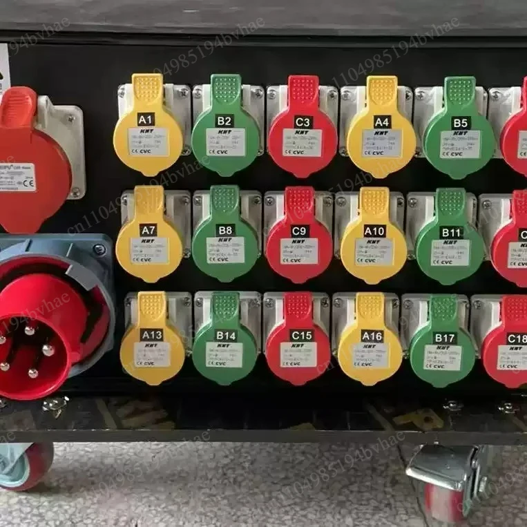 Power box, 18 way small distribution cabinet, lighting, sound system, large screen, controlled by socket controller