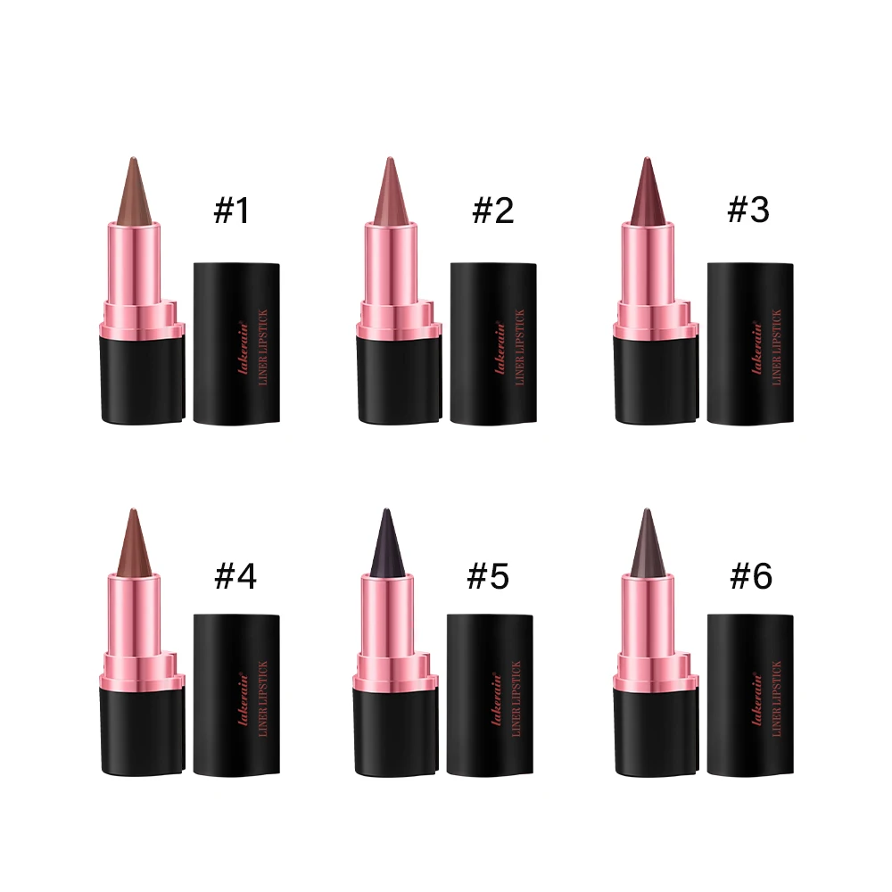 2-in-1 Lipliner und Lippenstift, mattes Samt-Finish, glatt, langlebig, wasserfest, Lippenfleck-Kontur für Lippen, Frauen, Lippenkosmetik