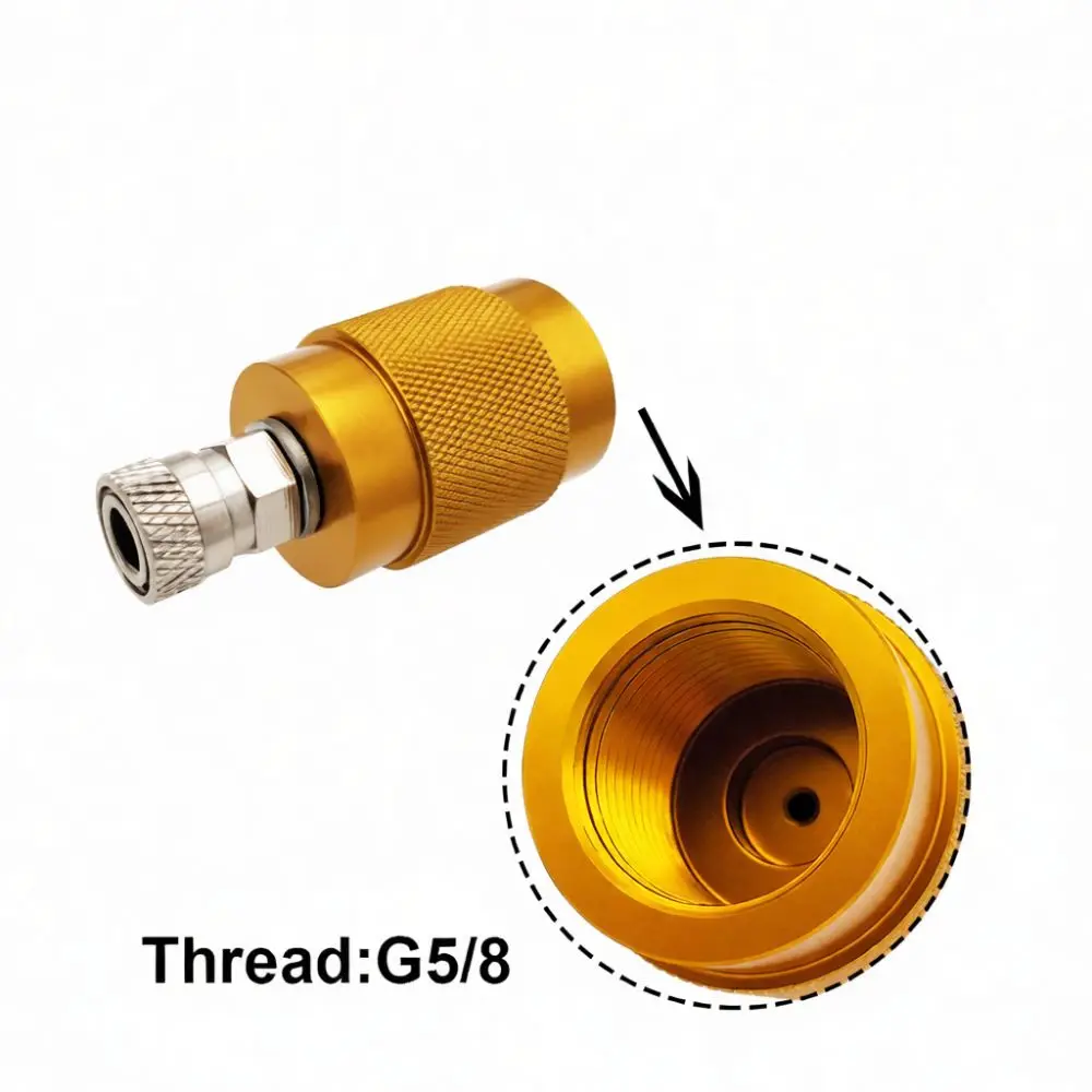 G5 8 Female Thread To 8mm Quick Connect Fitting Adapter Compatible With Scuba Diving Oxygen Tank And CO2 Gas Systems
