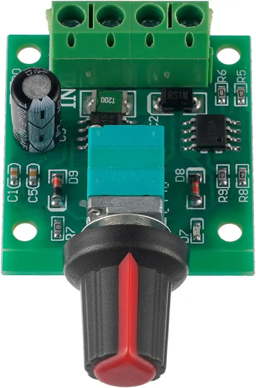 2PCS DC 1.8V 3V 5V 6V 12V 2A PWM Motor Speed Controller Low Voltage Motor Speed Control Switch PWM Adjustable Drive Module
