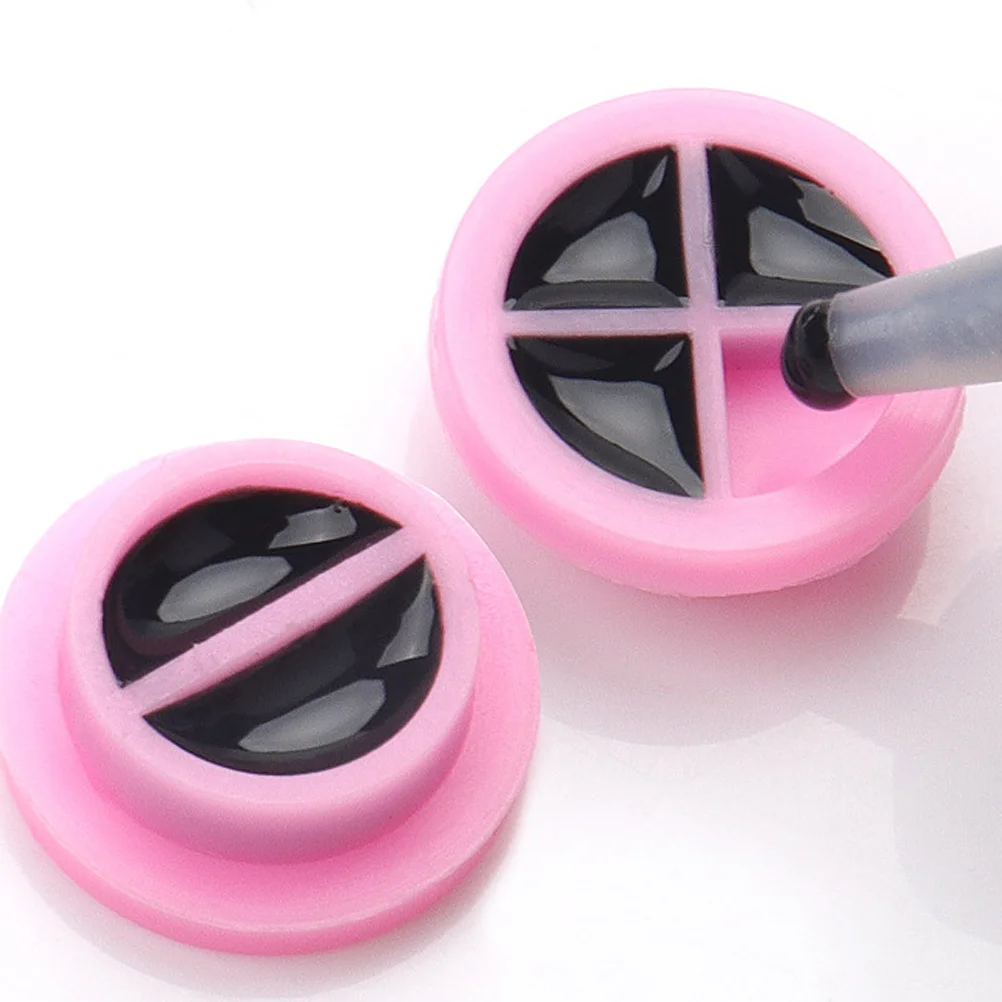 100 個まつげエクステンションカップ小型ポータブル接着剤遅延機能拡張接着剤寿命を延ばす接着剤の量を節約美容ツールアクセサリー